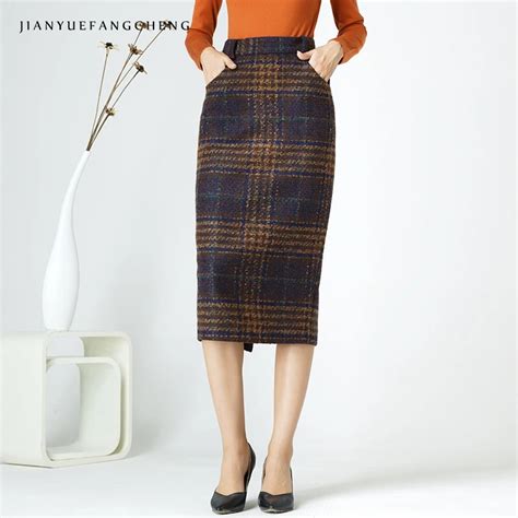 long denim pencil skirt|high waisted plaid pencil skirts.